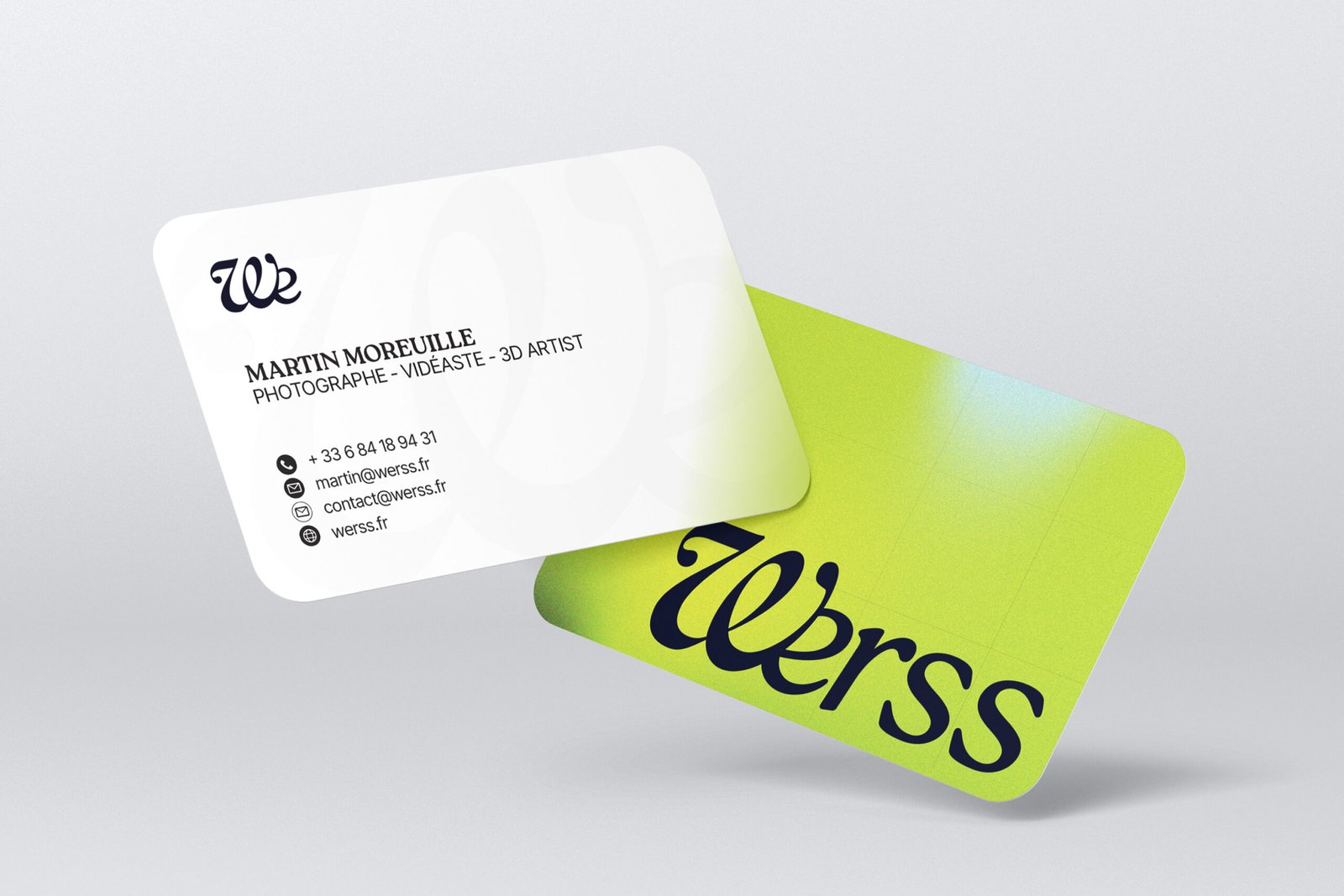 Carte de visite Werss crée par le collectif en communication à Lyon Werss
